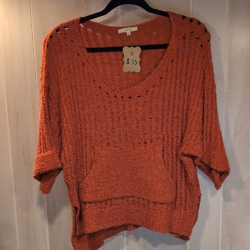 Women's Orange Sweater